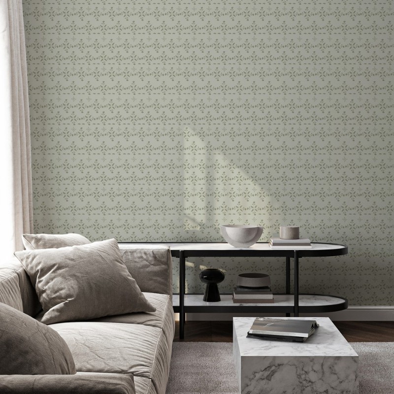 Bild på Leaves and round sprigs in Green - 1032901-01